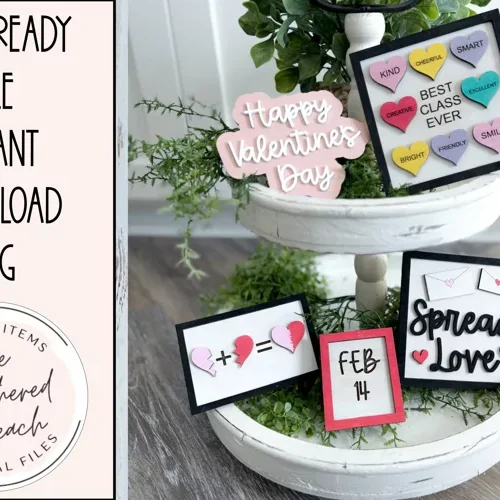 Bandeja De Niveles Para El Dia De San Valentin Del Maestro Creativo Digital